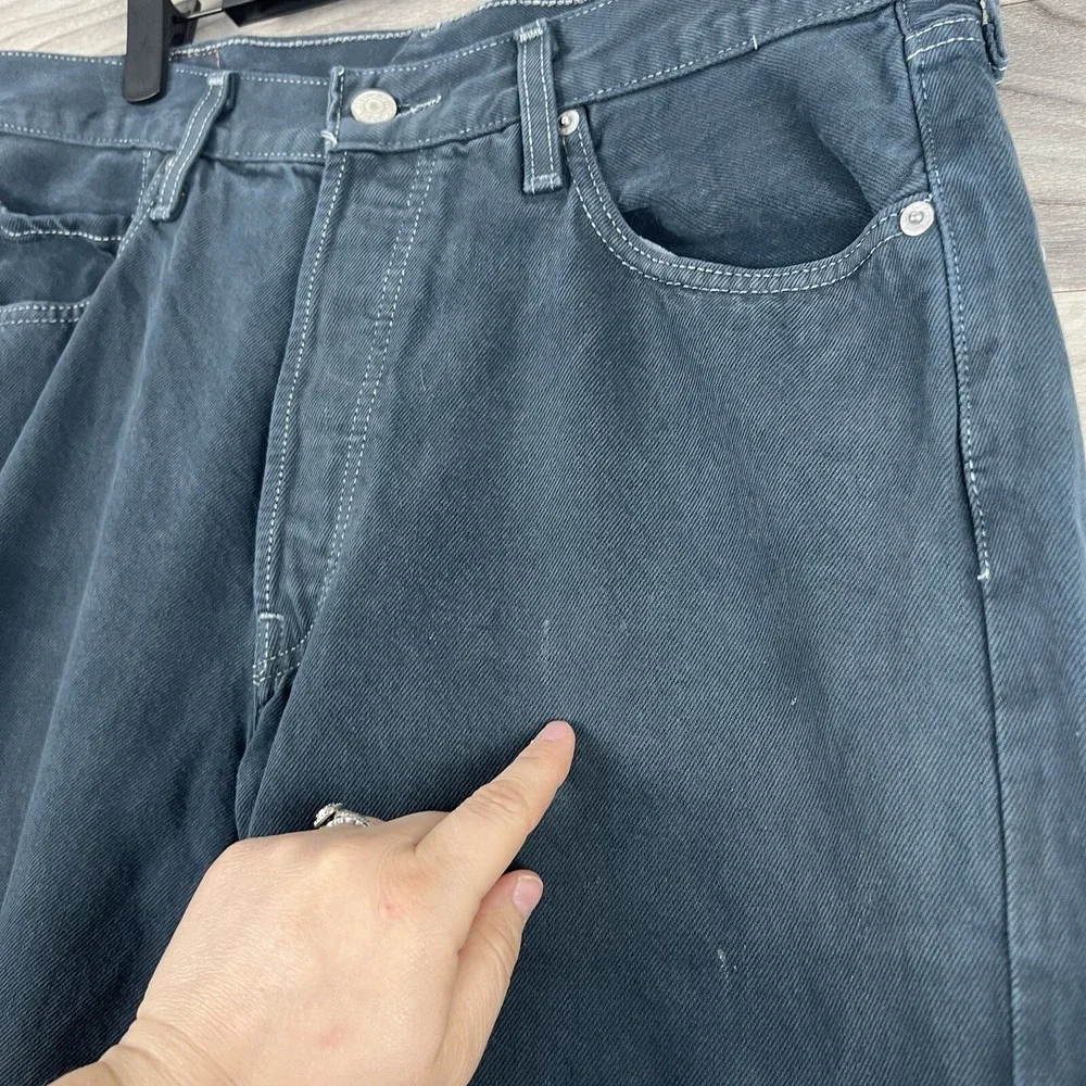 VTG Levi's Jeans Mens 34W 34L Green‎ Button Fly 90s RedTab Y2K Classic Denim